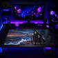 Mousepad One Piece Mihawk Espada Waterproof - Miniatura 2