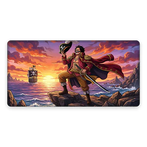 Mousepad One Piece Roger Atardecer Waterproof