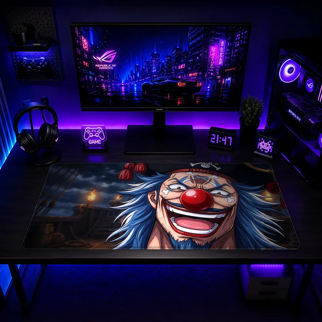 Mousepad Anime One Piece Buggy Payaso XL 2