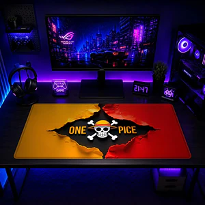 Mousepad Gamer One Piece One Pice Rojo Formato XXL