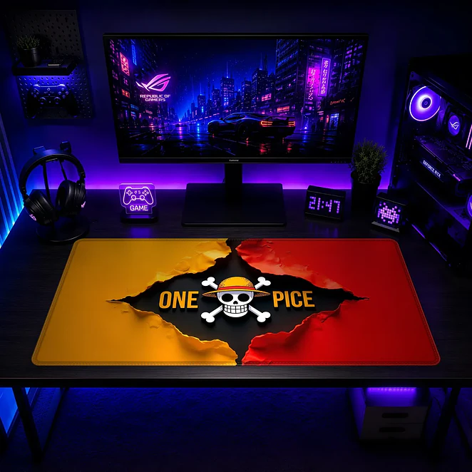 Mousepad Gamer One Piece One Pice Rojo Formato XXL 2