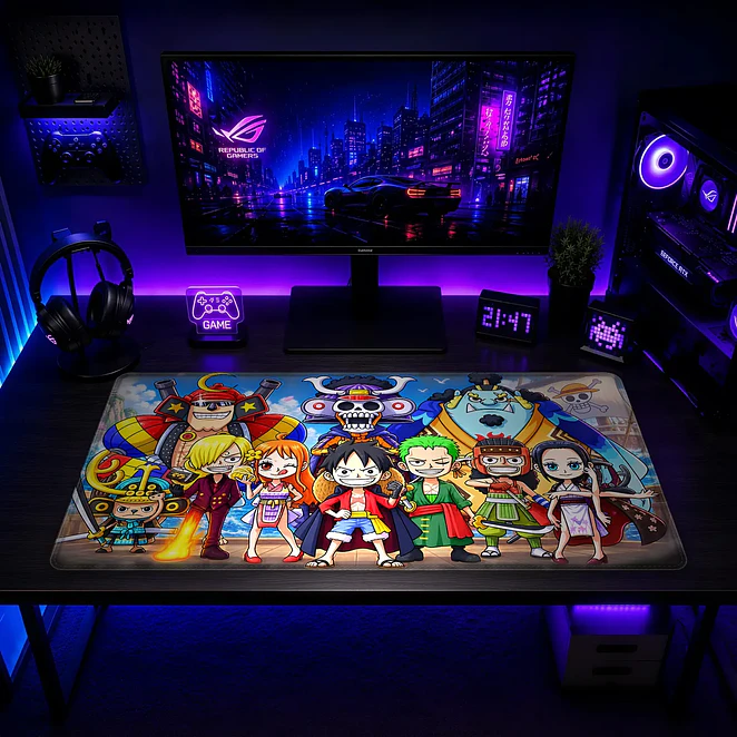Mousepad XL One Piece Banda Chibi Premium 2