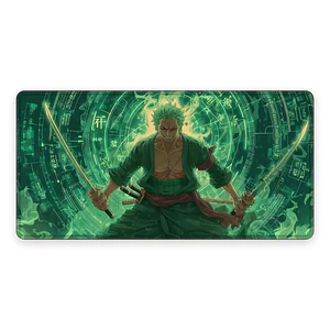 Mousepad One Piece Zoro Verde Mistico Waterproof