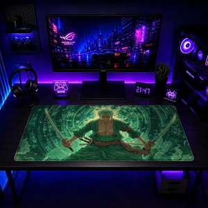 Mousepad One Piece Zoro Verde Mistico Waterproof