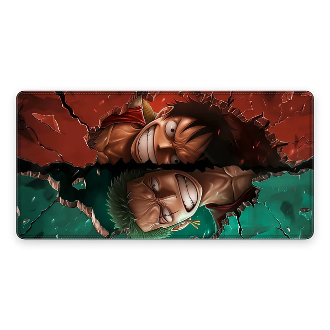 Mousepad One Piece Luffy Rojo Grieta Waterproof 1