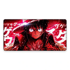 Mousepad XL One Piece Luffy Rojo Kanji Premium