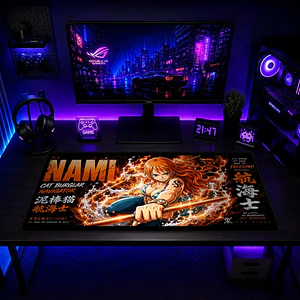 Mousepad One Piece Nami Card Waterproof