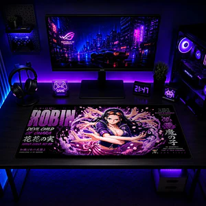 Mousepad One Piece Robin Card Waterproof