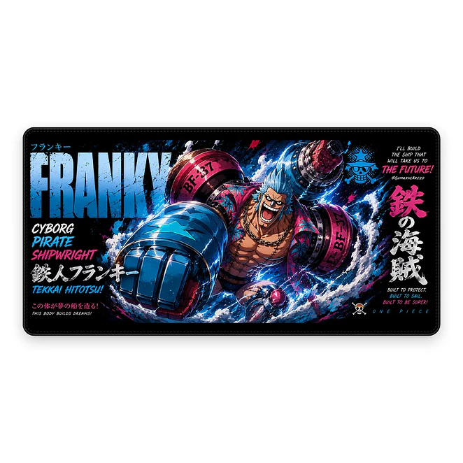 Mousepad XL One Piece Franky Card Premium 1