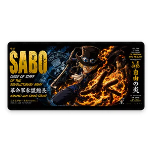 Mousepad One Piece Sabo Card Waterproof
