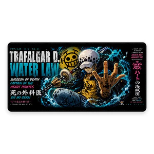 Mousepad Gamer One Piece Trafalgar Law Card Formato XXL