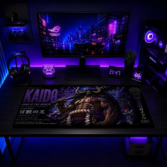 Mousepad Anime One Piece Kaido Card XL 2
