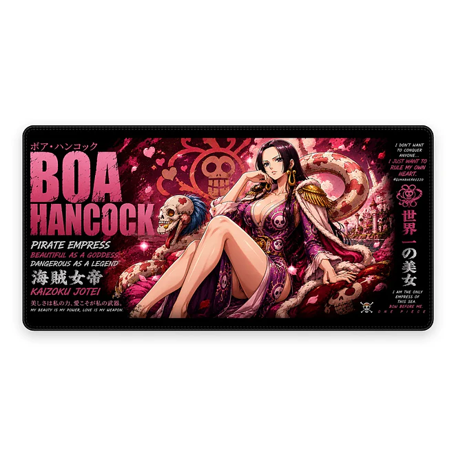 Mousepad One Piece Boa Hancock Card Waterproof 1