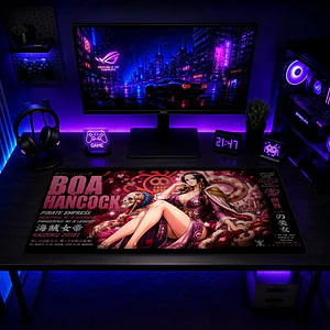 Mousepad One Piece Boa Hancock Card Waterproof