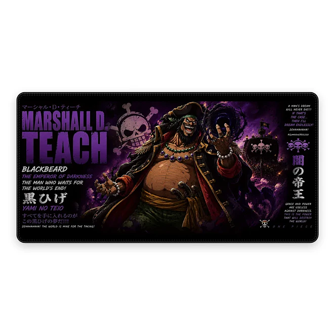 Mousepad One Piece Marshall Teach Card Waterproof 1
