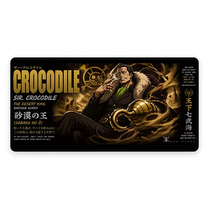 Mousepad One Piece Crocodile Card Waterproof