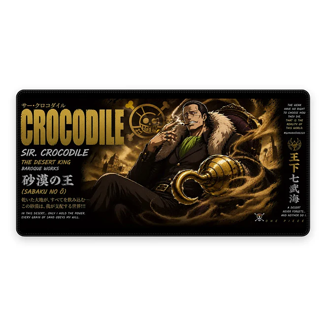 Mousepad One Piece Crocodile Card Waterproof 1