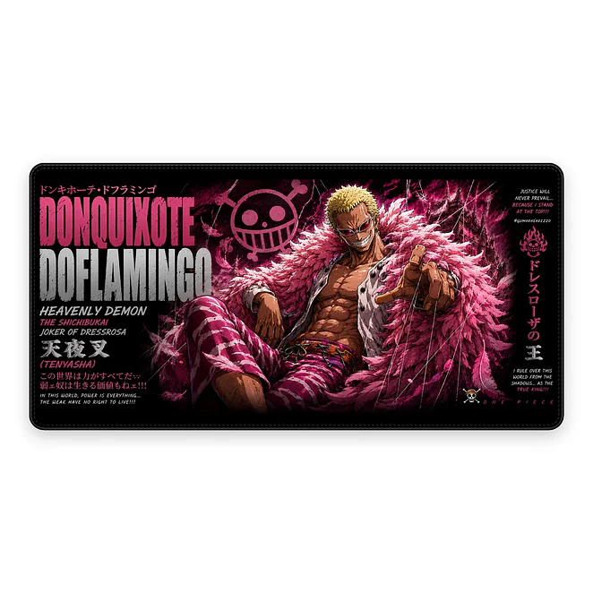 Mousepad Anime One Piece Doflamingo Card XL 1