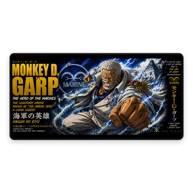 Mousepad Anime One Piece Garp Card XL 1