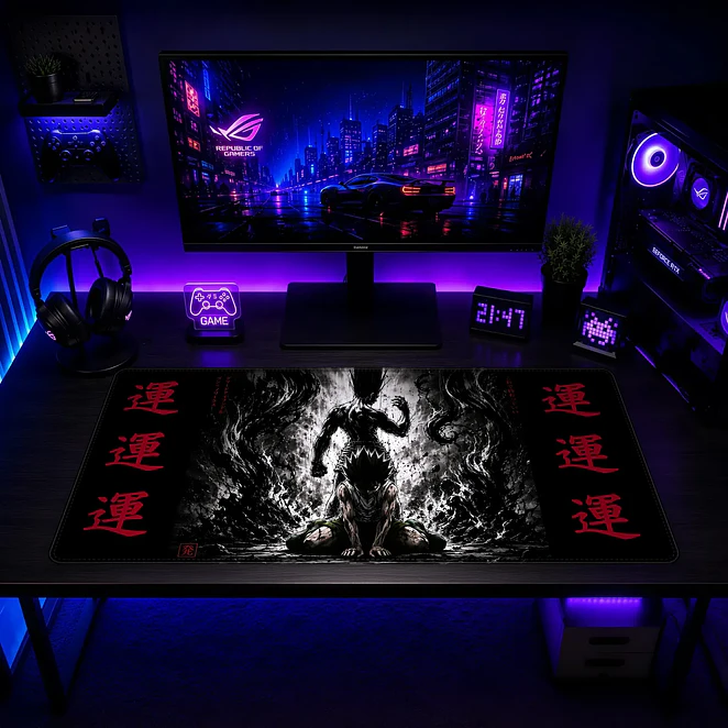 Mousepad Gamer Kanji Poder Formato XXL 2