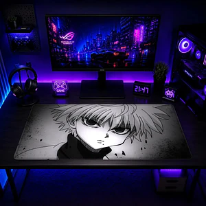 Mousepad Hunter X Hunter Gon Freecss Blanco Negro Waterproof