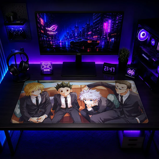 Mousepad XL Hunter X Hunter Equipo Formal Elegancia Premium 2