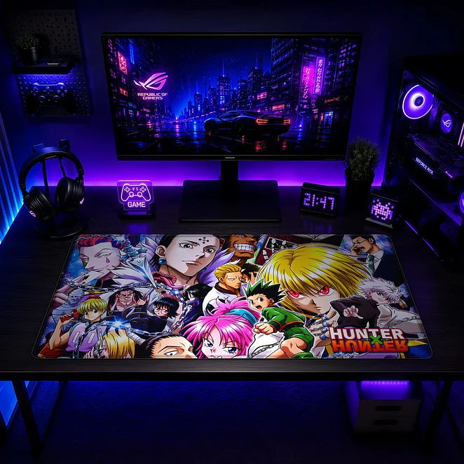 Mousepad Hunter X Hunter Elenco Arcoíris Completo Waterproof 2