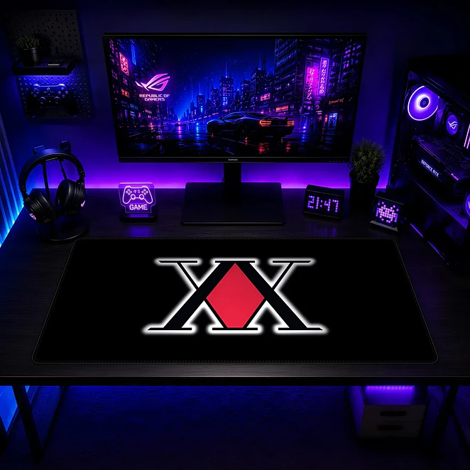 Mousepad XL Hunter X Hunter Logo X Batalla Roja Premium 2