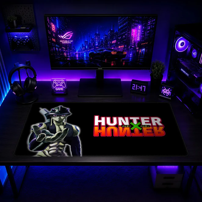 Mousepad Anime Hunter X Hunter Cazador Neon Brillo XL 2