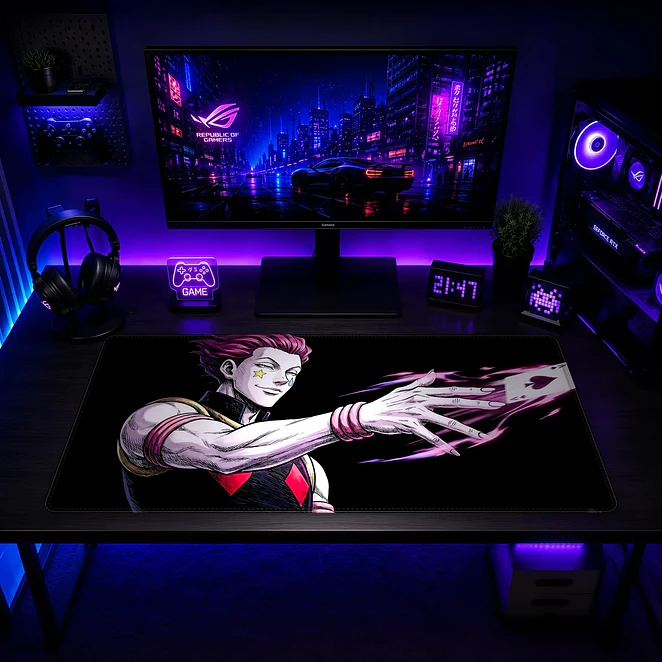 Mousepad Gamer Hisoka Cartas Formato XXL 2