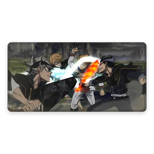 Mousepad XL Black Clover Leopold Fuego Príncipe Premium