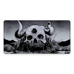 Mousepad Black Clover Cráneo Blanco Símbolo Waterproof