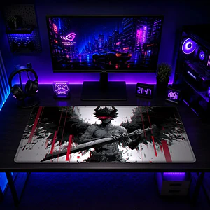 Mousepad Black Clover Manga Blanco Negro Arte Waterproof