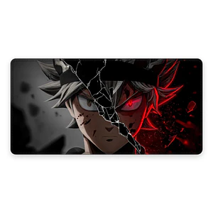 Mousepad Anime Black Clover Asta Cadenas Rojo Poder XL