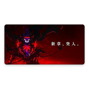 Mousepad XL Black Clover Asta Rojo Oscuro Sombra Premium