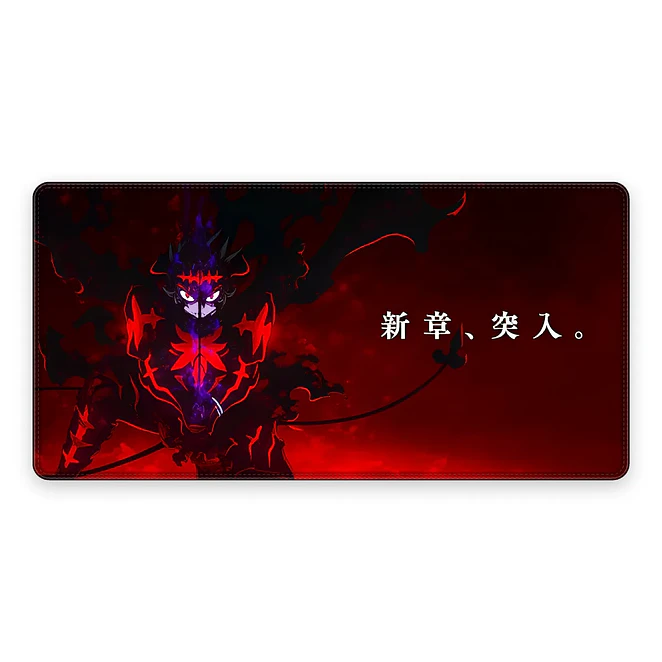 Mousepad XL Black Clover Asta Rojo Oscuro Sombra Premium 1