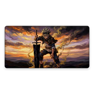 Mousepad XL Black Clover Asta Fuego Oro Supremo Premium