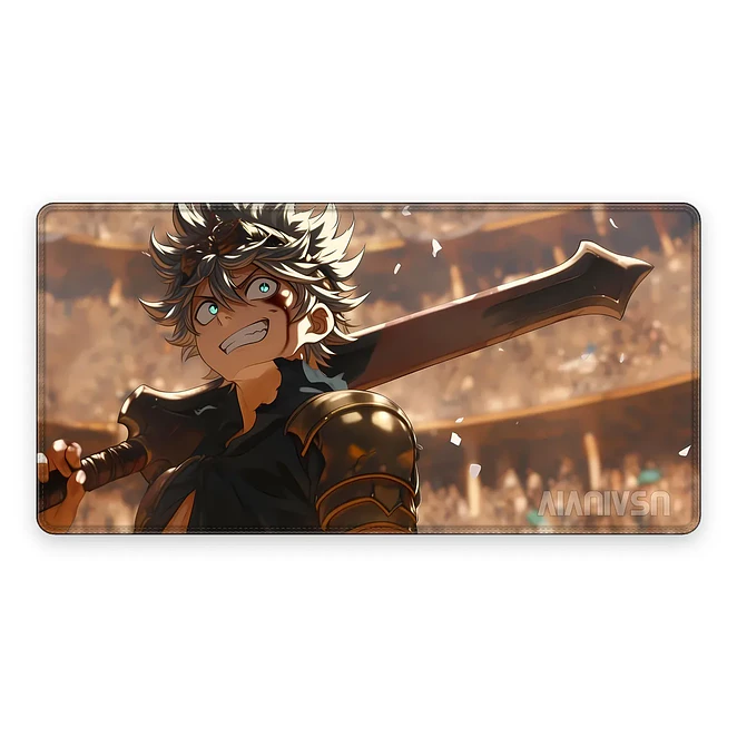Mousepad Black Clover Asta Rojo Fuego Ultimate Waterproof 1
