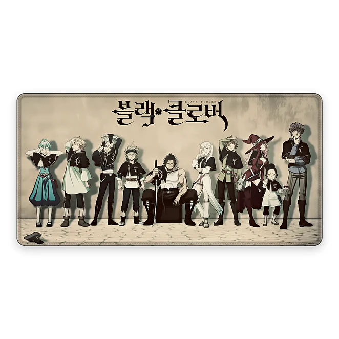 Mousepad Anime Black Clover Elenco Black Clover Completo XL 1