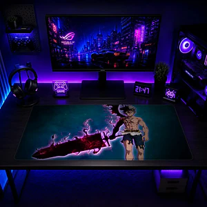 Mousepad XL Black Clover Paisaje Oscuro Misterio Premium