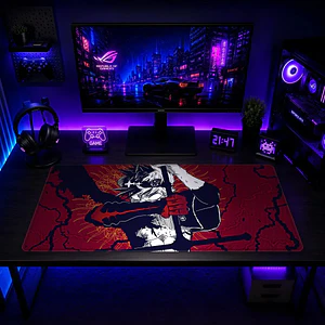 Mousepad Black Clover Asta Manga Rojo Acción Waterproof