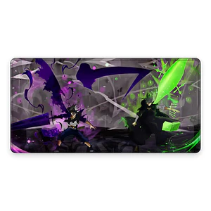 Mousepad Anime Black Clover Asta Púrpura Magia Oscura XL