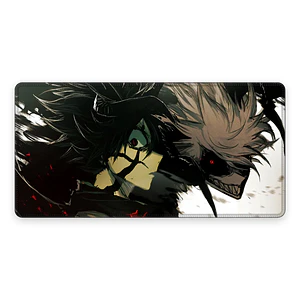 Mousepad Anime Black Clover Asta Negro Puro Poder XL