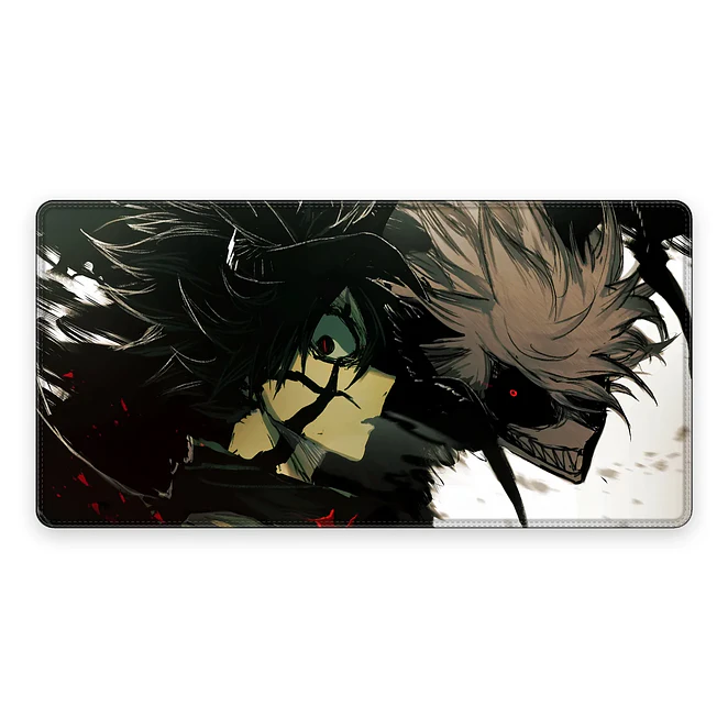 Mousepad Anime Black Clover Asta Negro Puro Poder XL 1