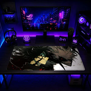 Mousepad Anime Black Clover Asta Negro Puro Poder XL