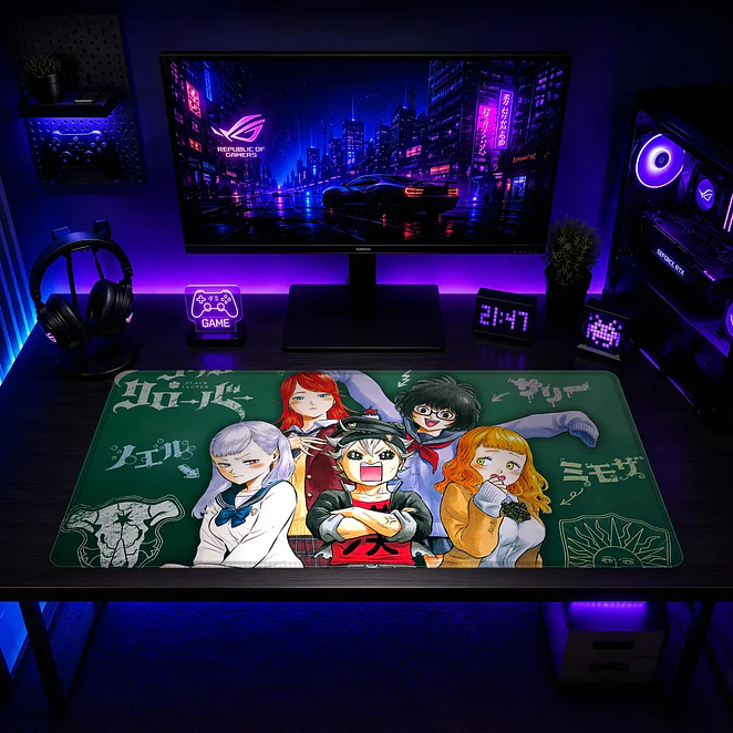 Mousepad Anime Black Clover Elenco Clover Banda Unida XL 2