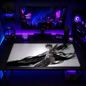 Mousepad XL Black Clover Asta Blanco Equilibrio Premium