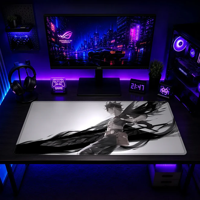 Mousepad XL Black Clover Asta Blanco Equilibrio Premium 2