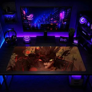 Mousepad Gamer Black Clover Asta Fuego Supremo Formato XXL