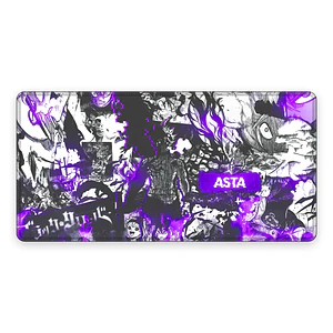 Mousepad Black Clover Asta Batalla Royal Poder Waterproof